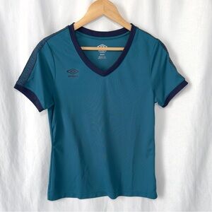 Umbro | Women's Teal V-Neck Soccer Jersey | US M